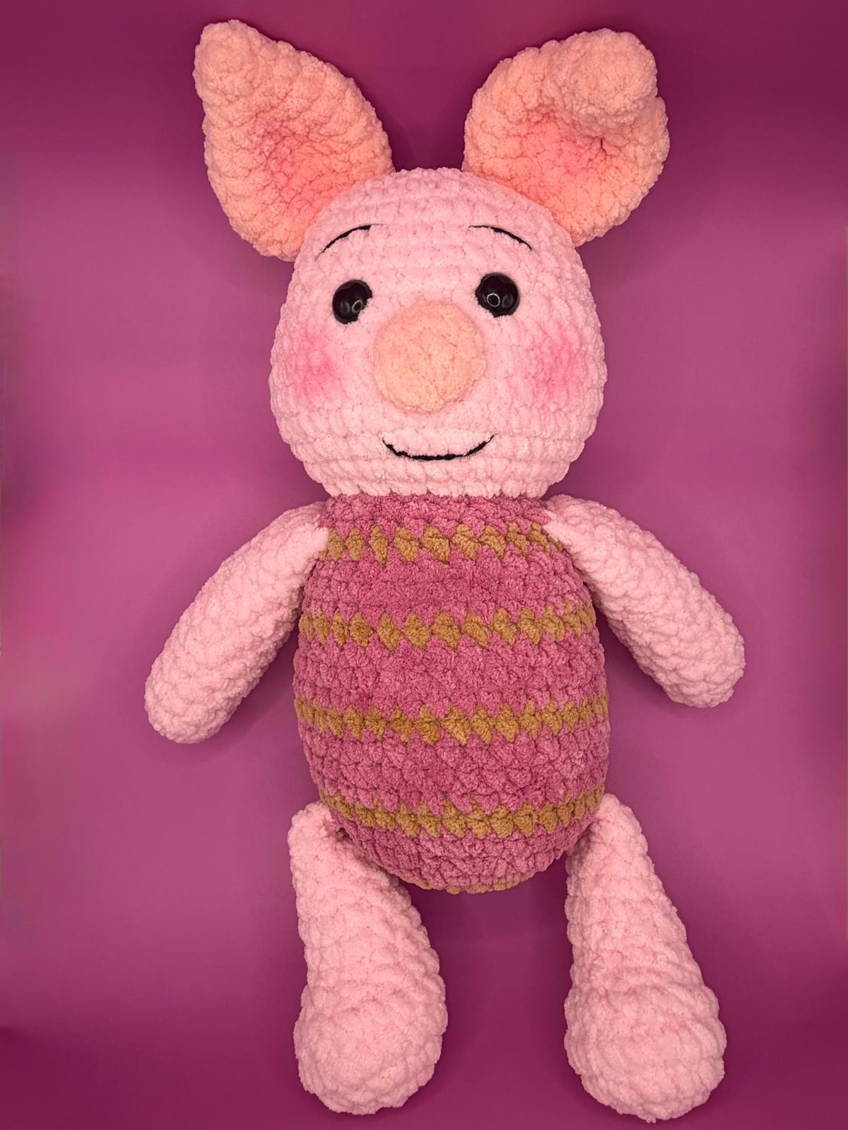 Purcel amigurumi croșetat roz